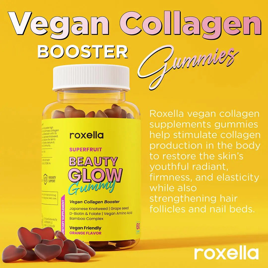 Beauty Glow Gummy 3 Bottle - roxella® Skin and Haircare